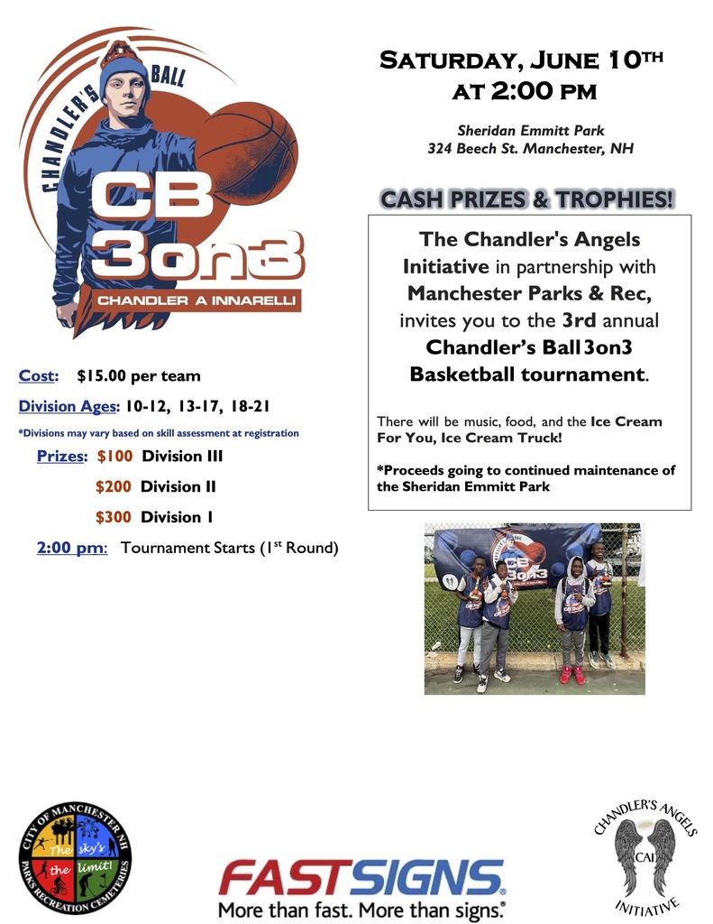 flyer - chandler's ball 3 on 3 tournament