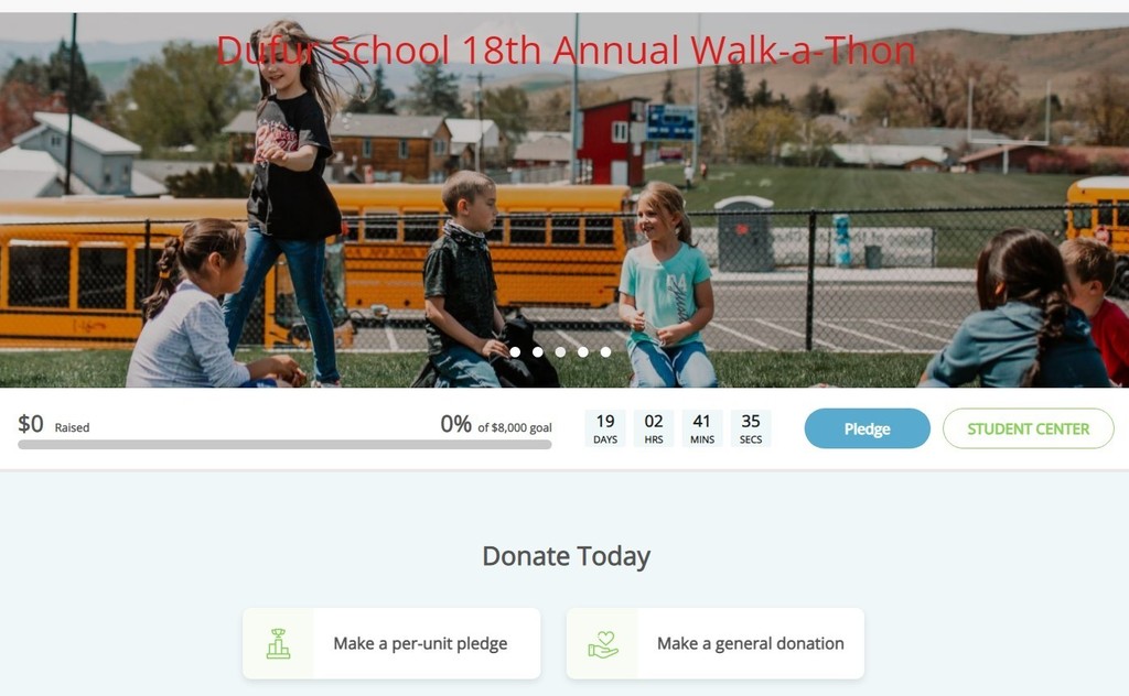 Walkathon donations