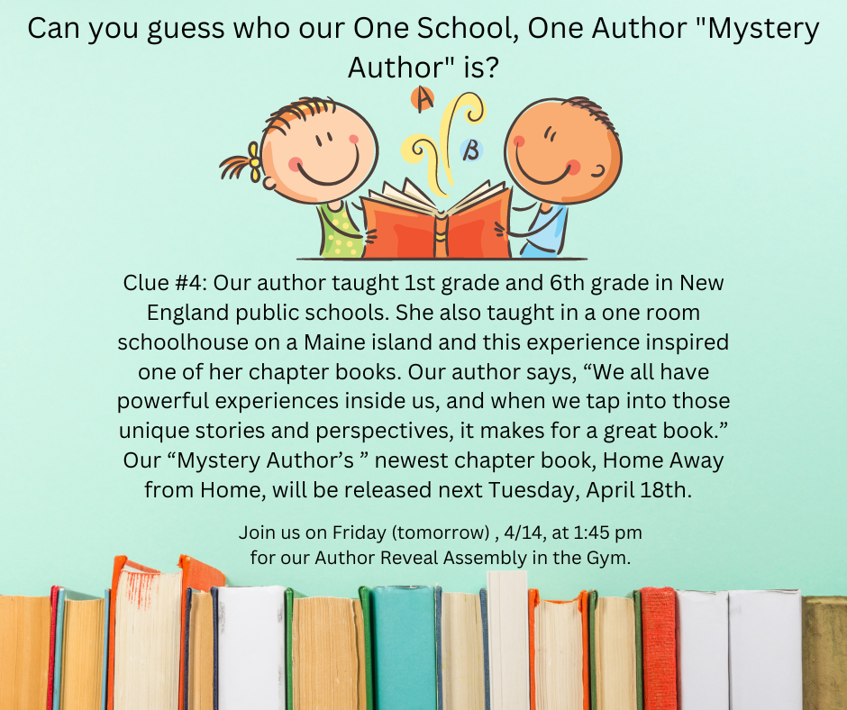 Mystery Author Clue #4