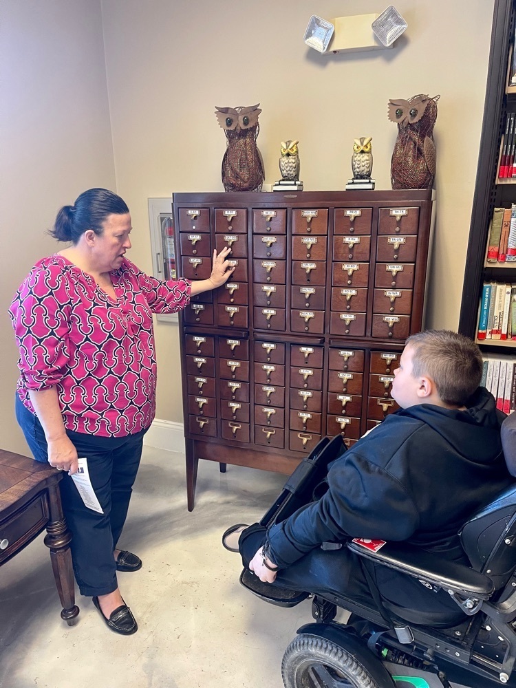 OCMS students visited the Owsley County Public Library today to learn about their services and get a library card.