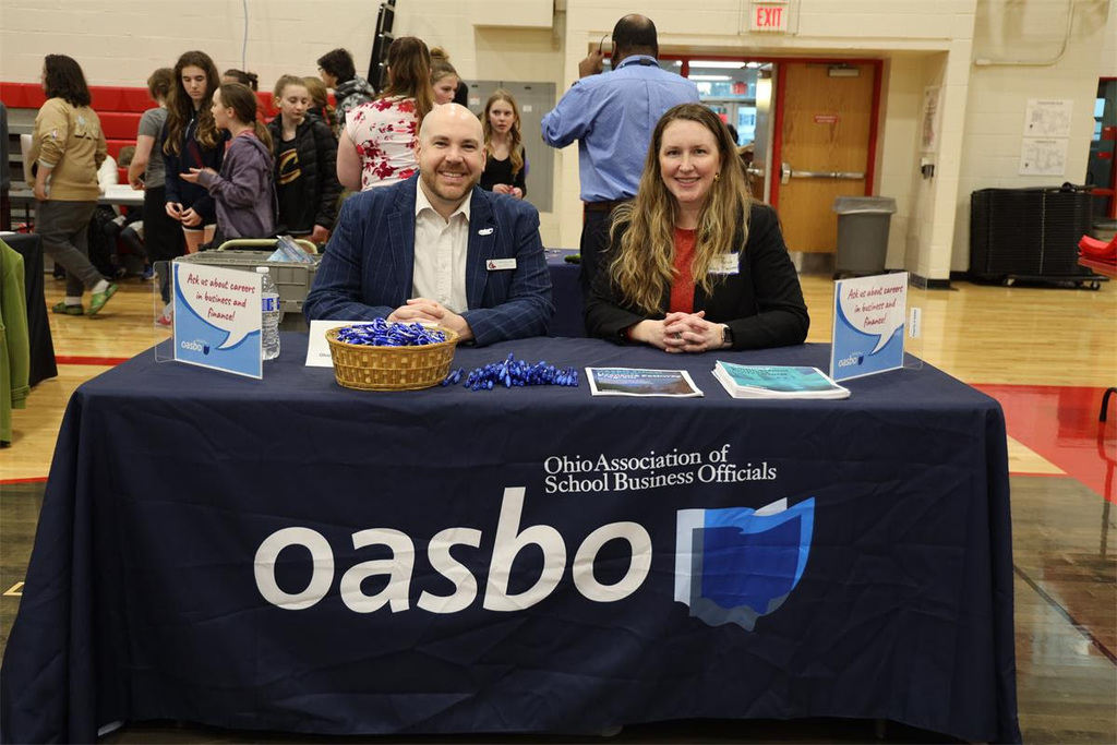 Meghan Rohde photo at a high school career fair