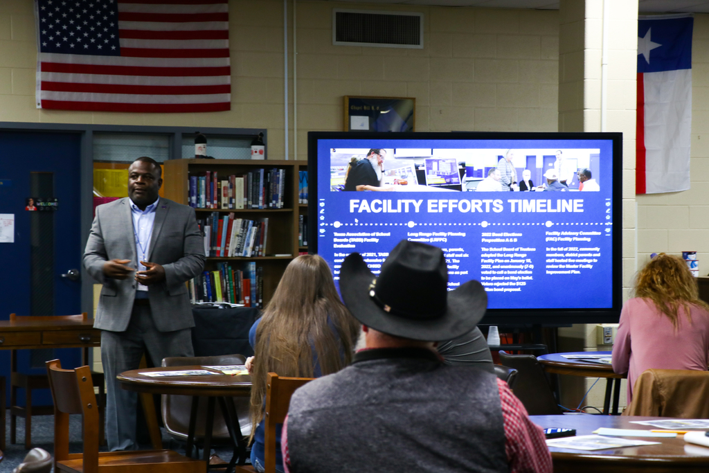 Join us at the last CHISD 2023 Bond Community Meeting from 10 a.m. until 11 a.m. on Saturday, April 15, at Kissam Intermediate's Library.
