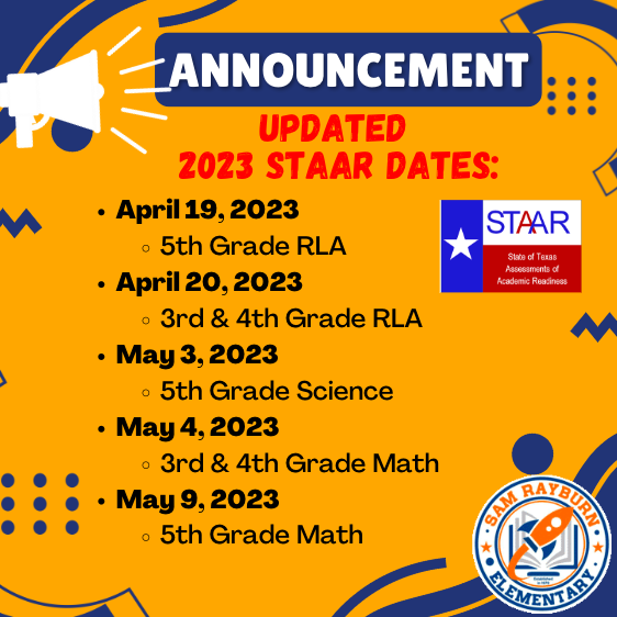 STAAR Testing Dates