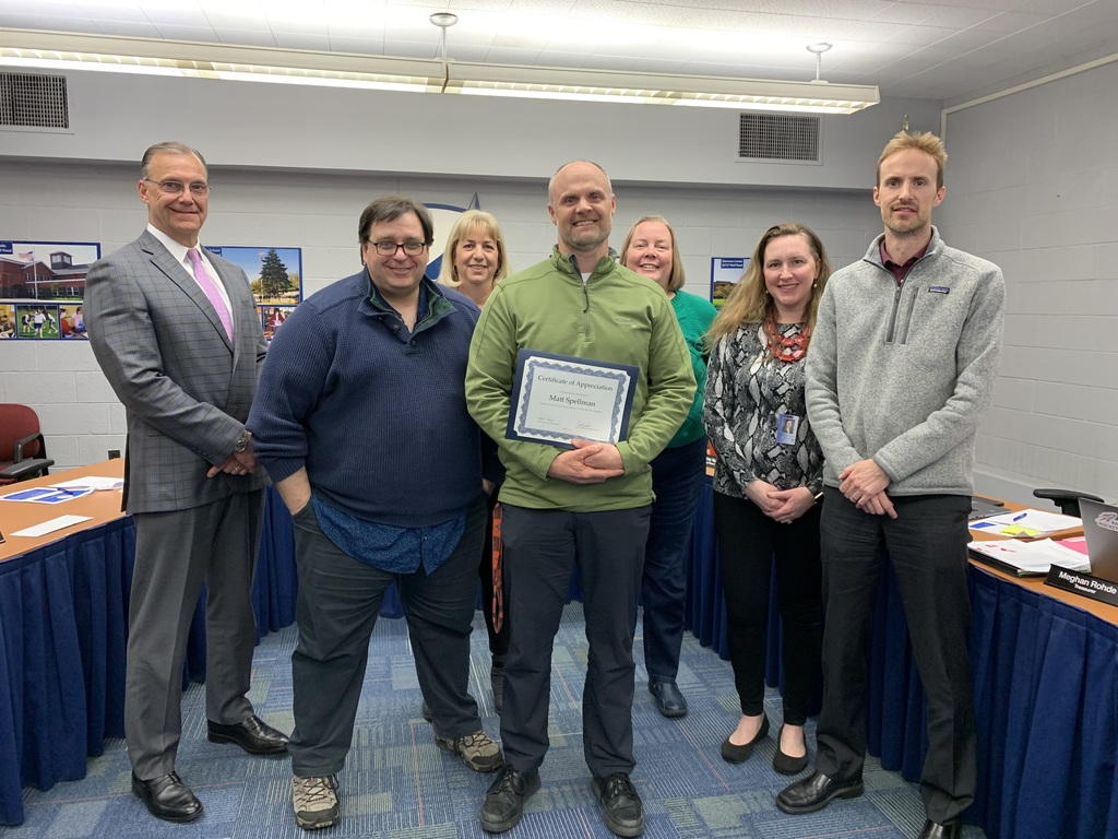 Matt Spellman Recognition Photo