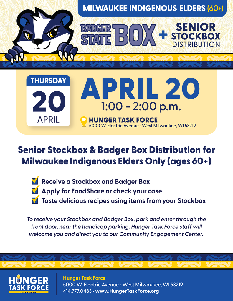 Hunger Task Force Senior Stock Box poster