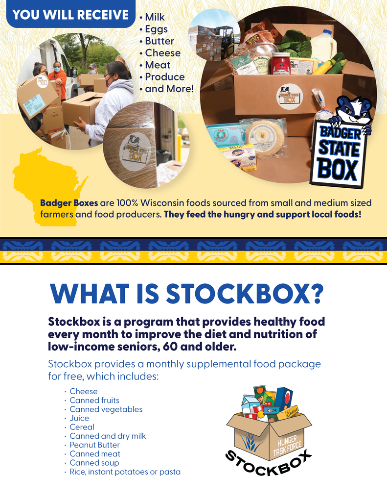 Hunger Task Force Senior Stock Box flyer #2