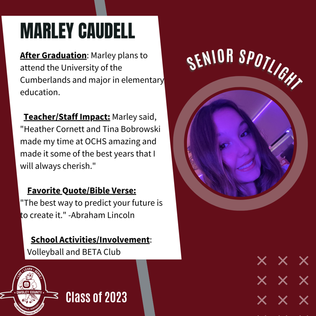 Senior Spotlight-Marley Caudell