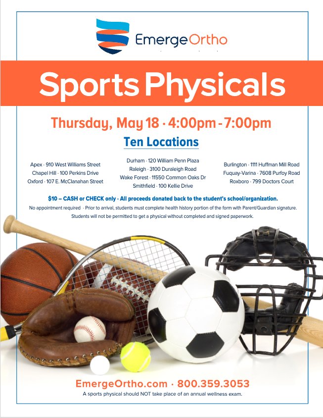 $10 Sports Physical Event