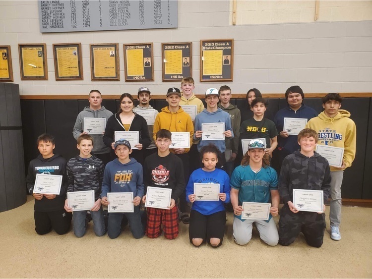 varsity letter winners