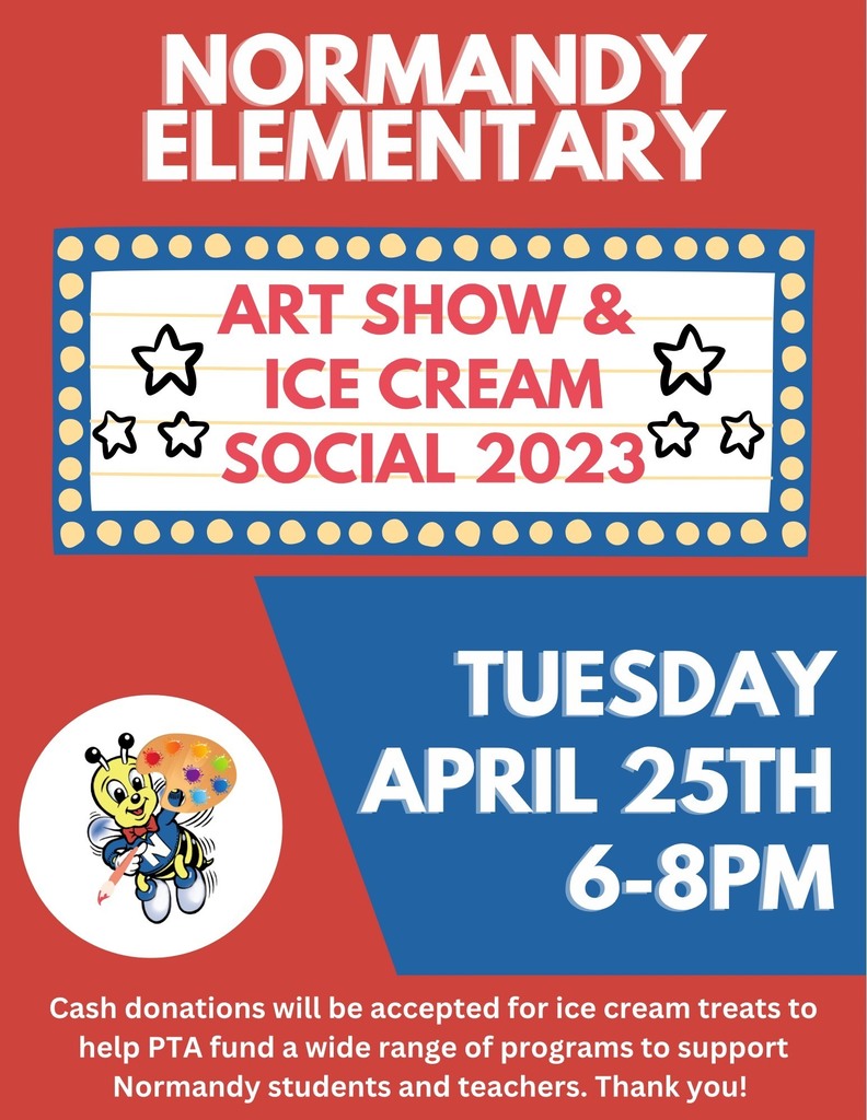 Normandy Art Show & Ice Cream Social Flyer