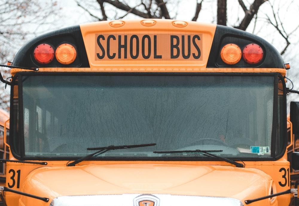 Picture of the front of a school bus
