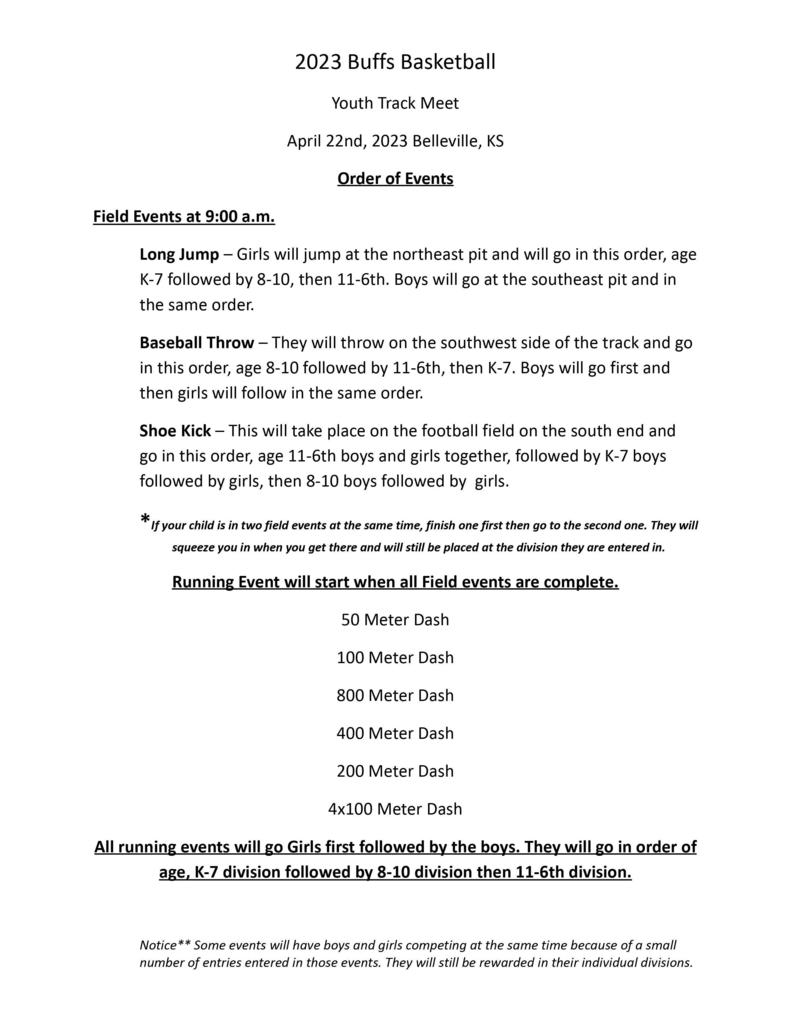 2023 Youth Track Meet