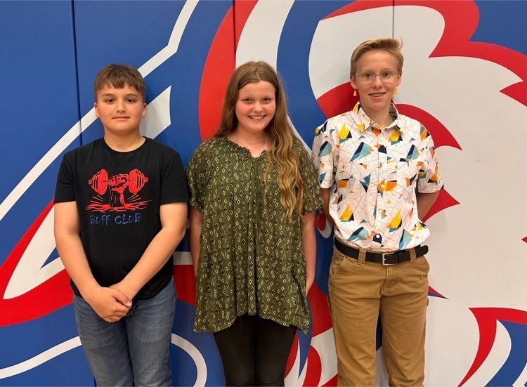 Parker Alexander, President Haidyn Price, Vice President, Taylor Peters, Secretary/Treasurer 