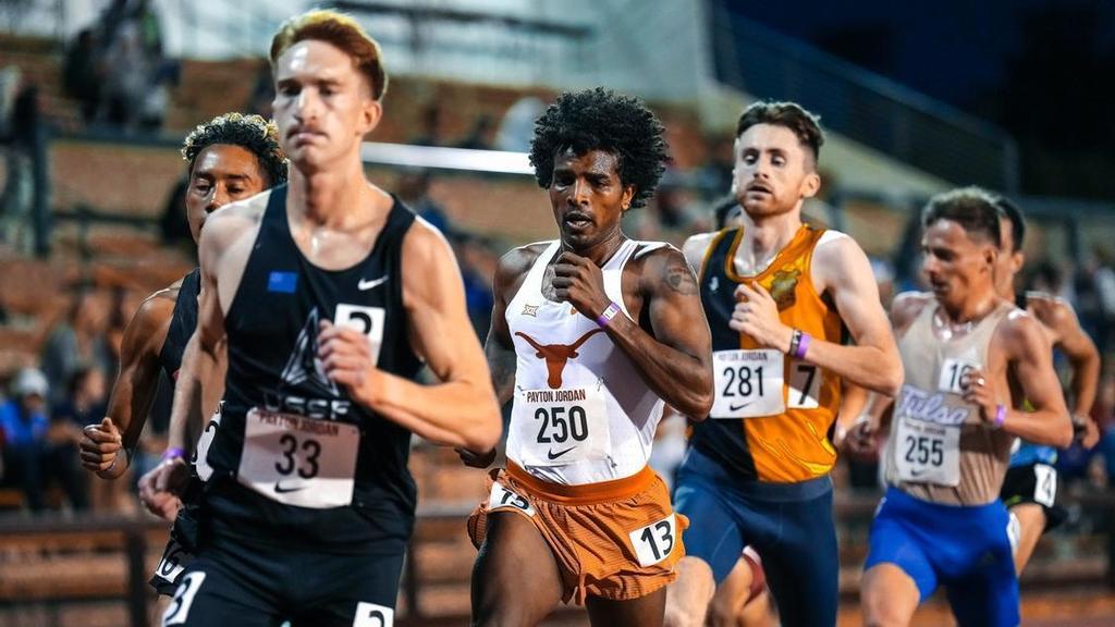 Former Legacy student Haftu running the 5k at Stanford