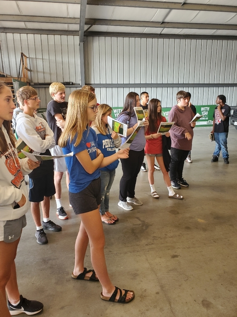 Integrated Science and Agriscience classes learning how to apply yield maps to future planning decisions.