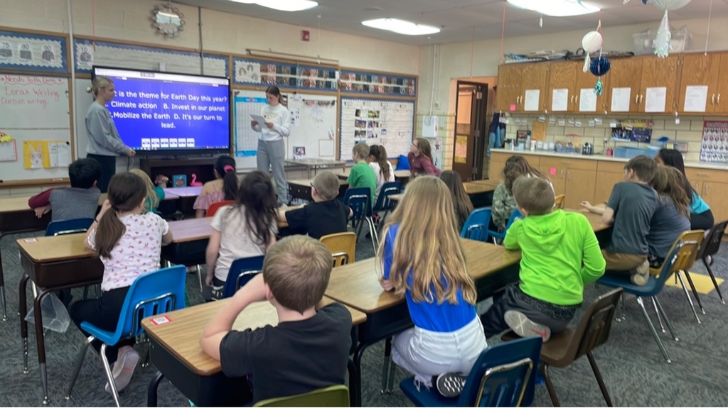Aberdeen Central NHS came today to teach us about Earth Day.