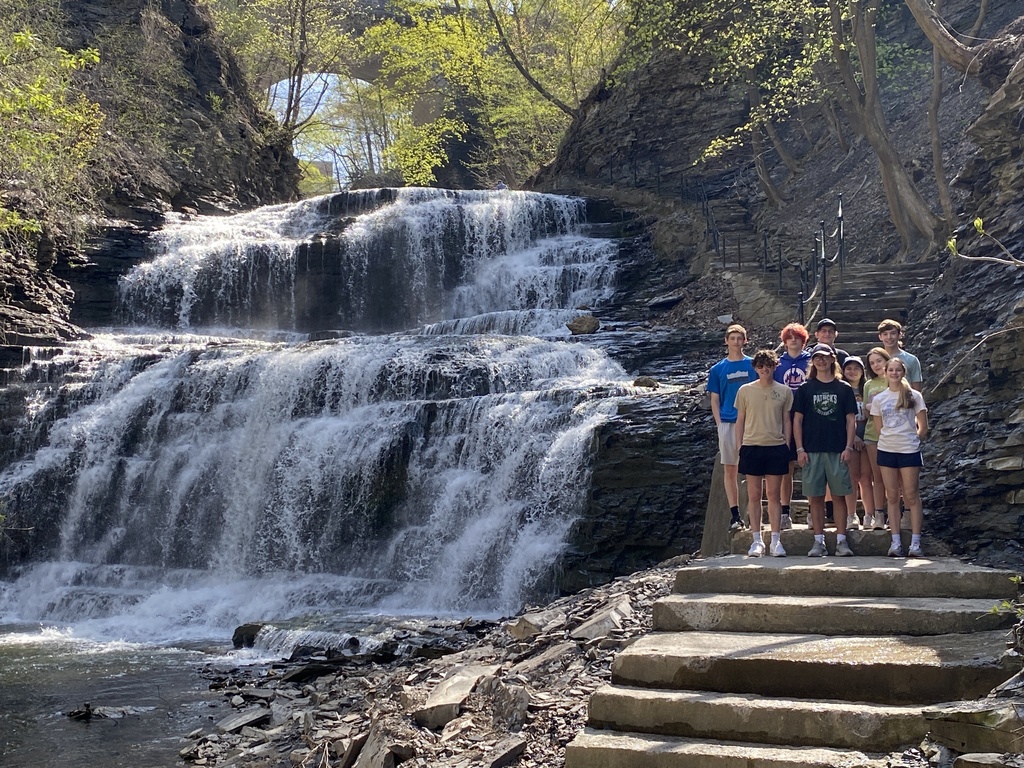 We go outside too! Cascadilla Creek Gorge. 