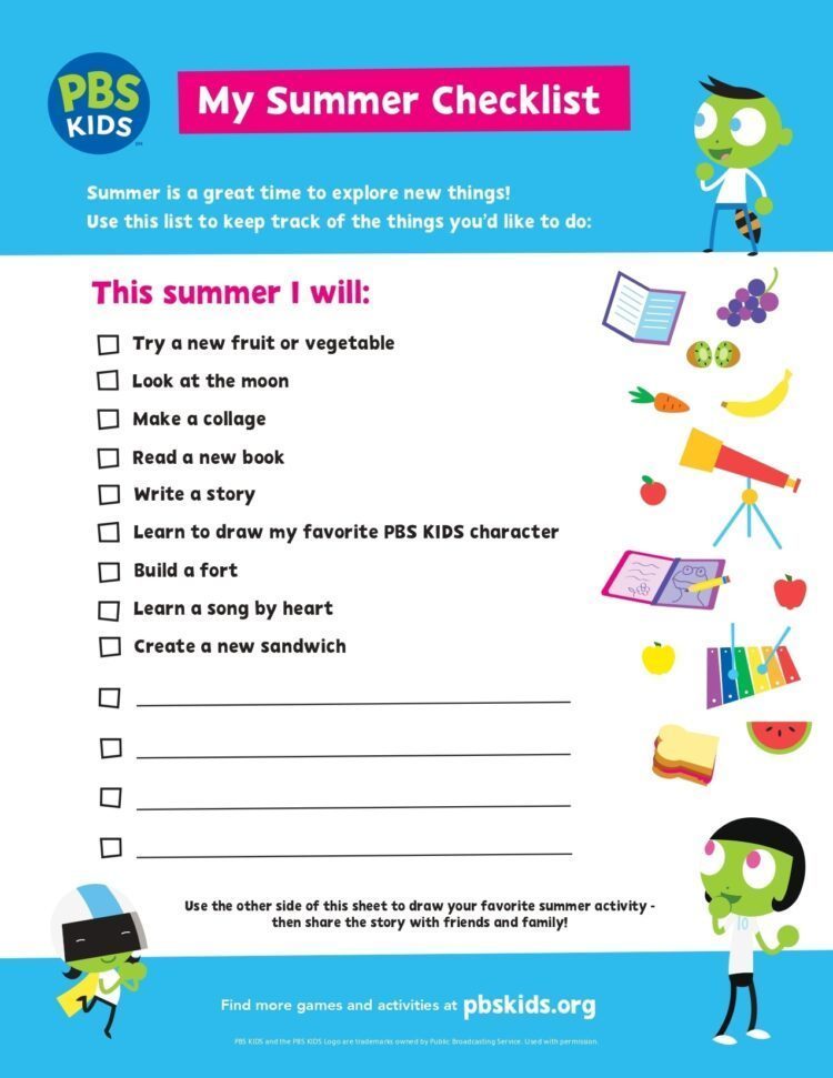 My Summer Checklist