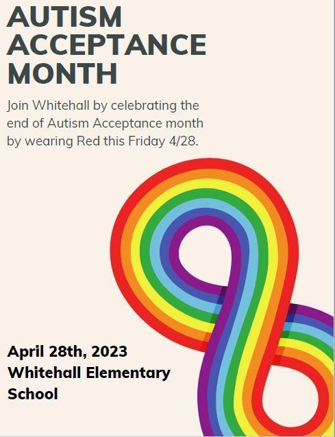 Wear red tomorrow for Autism Acceptance Month - English