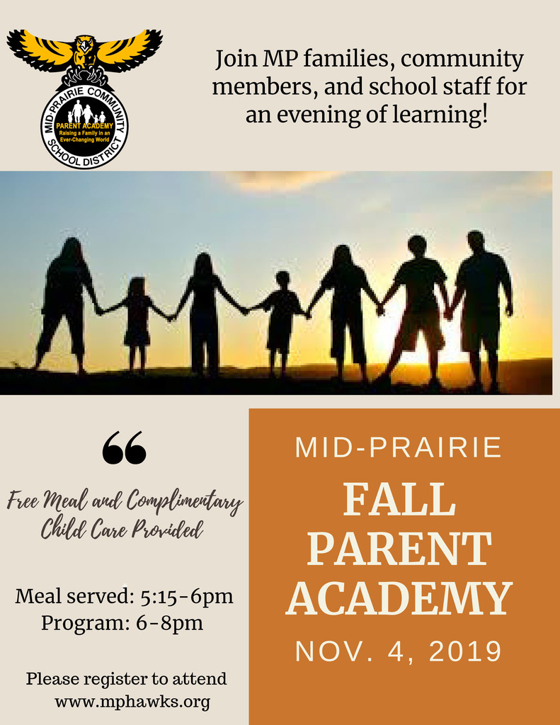save the date for the Parent Academy on Nov 4, 2019