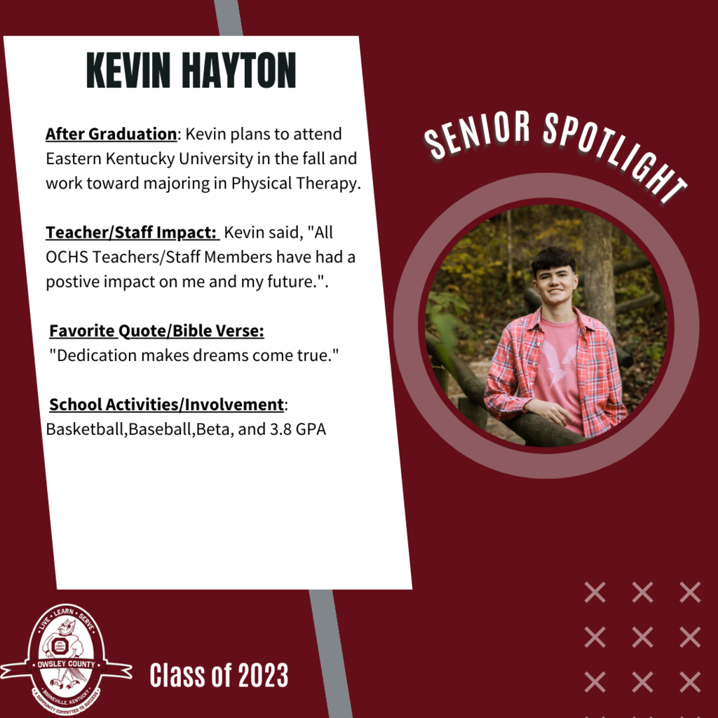 Senior Spotlight-Kevin Hayton
