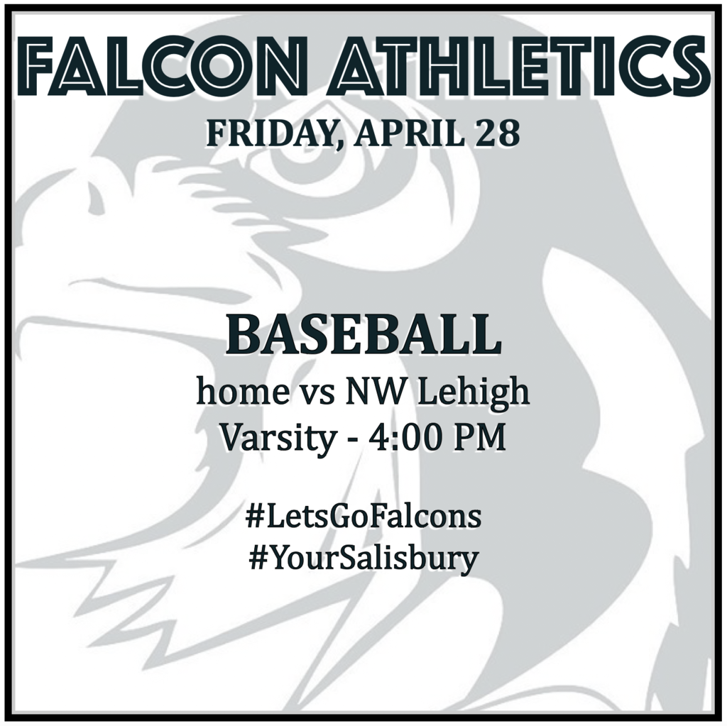 BASEBALL home vs NW Lehigh: Varsity 4:00 PM.