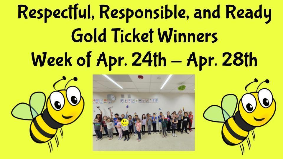 Gold Ticket Winners
