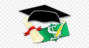 Mortar board with diploma