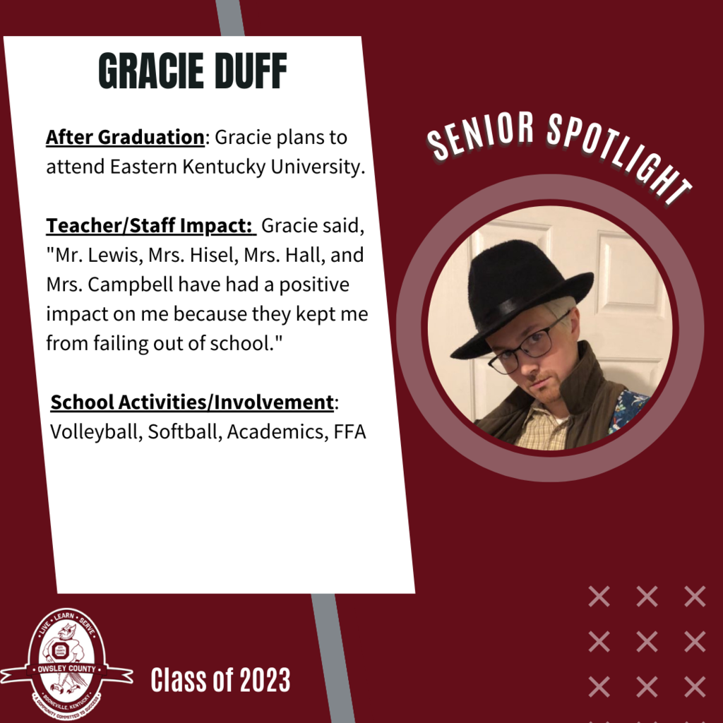 Senior Spotlight-Gracie Duff