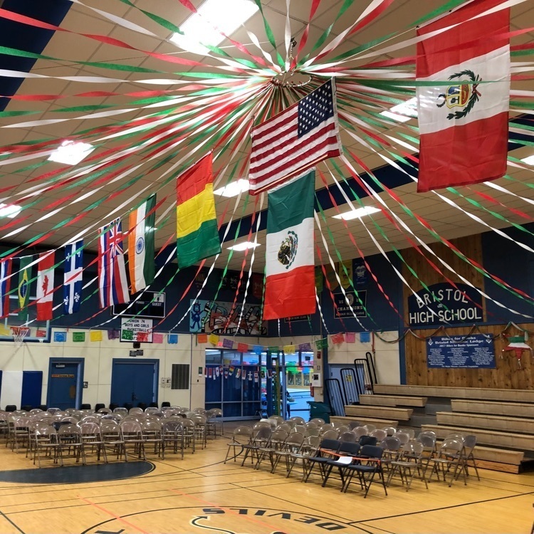 BCS gym decorated