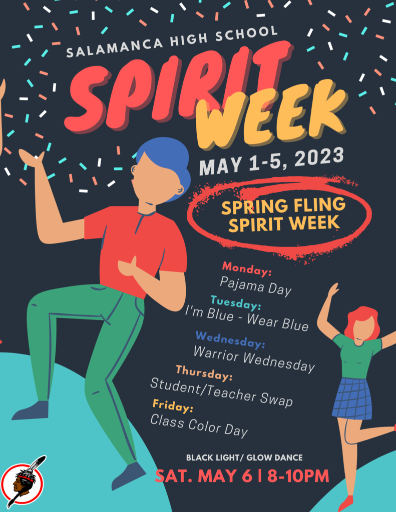 Spring Fling Spirit Week Flyer