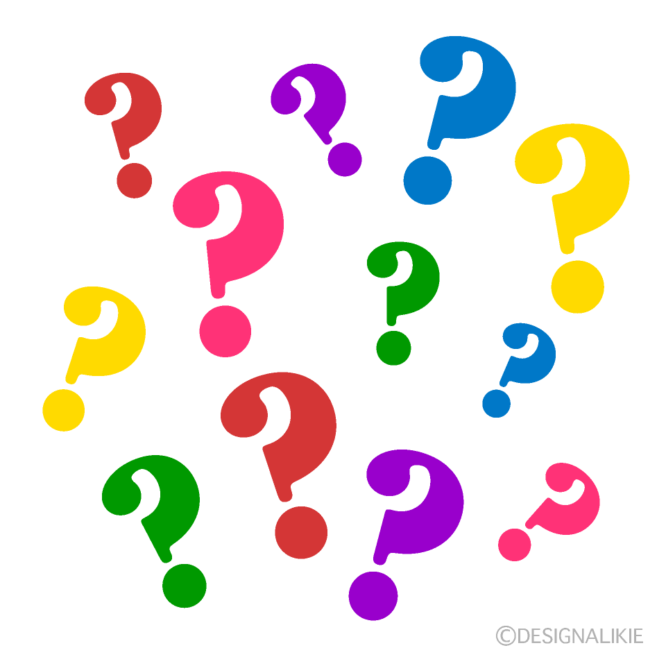 colorful question marks