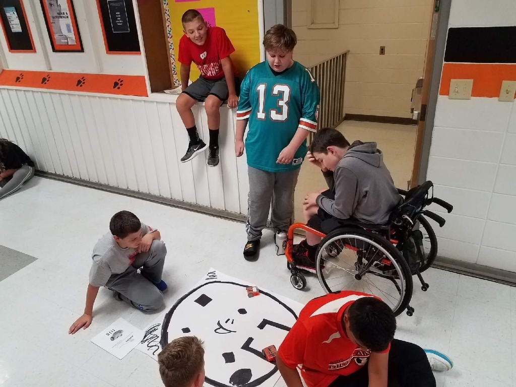 Eighth Grade Computer Science students programmed Edison robots this week