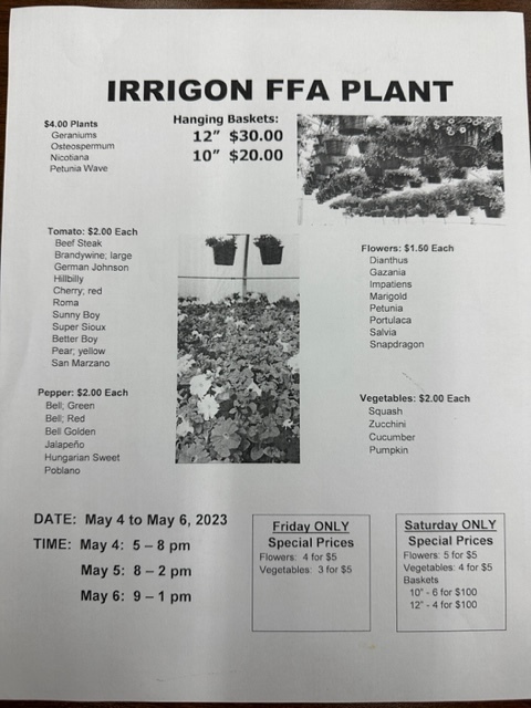 FFA Plant Sale