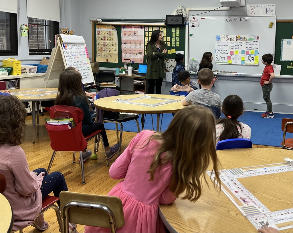 Students in 1-c present non-fiction posters