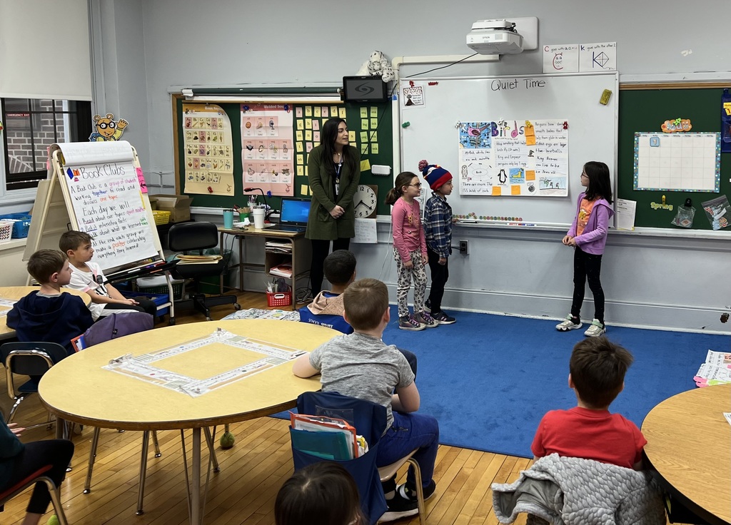 Students in 1-c present non-fiction posters