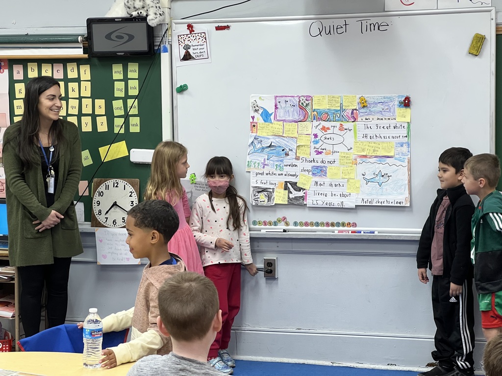 Students in 1-c present non-fiction posters