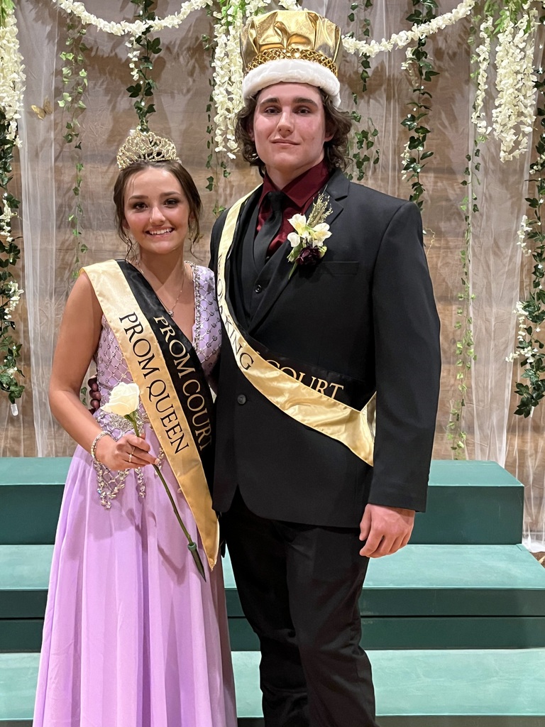 King Bryce Leffler and Queen Leah Davis