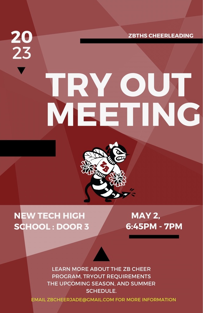 ZBTHS Cheerleading TryOut Meeting