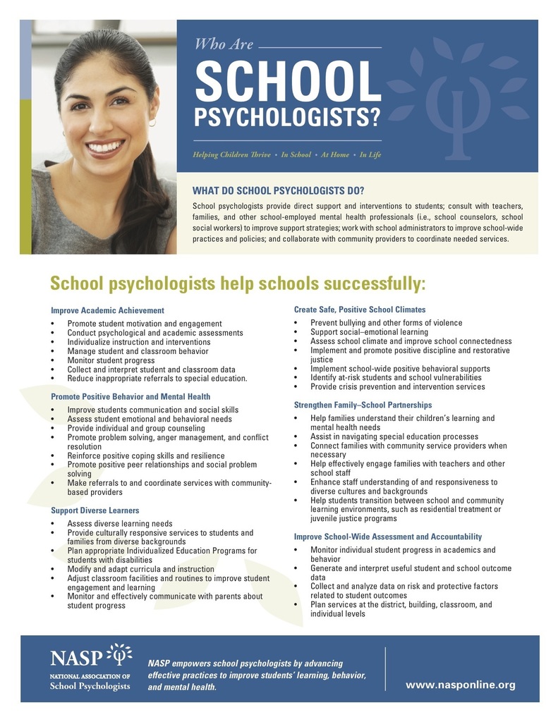 Information about School Psychologists