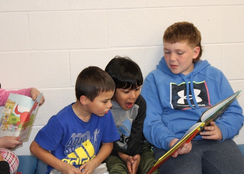 Students reading