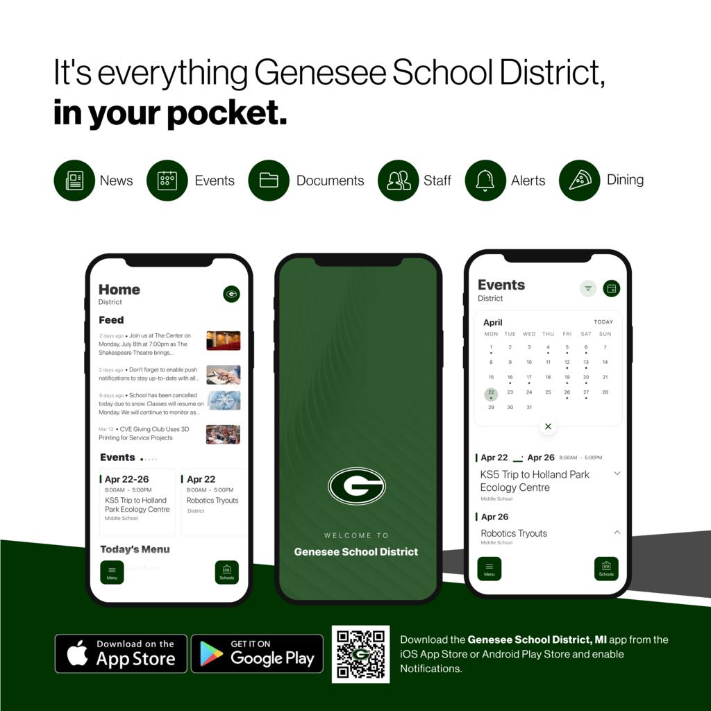 App ad It's everything Genesee school district in your pocket