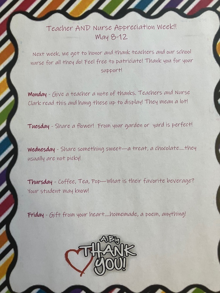 Teacher and Nurse Appreciation Week!