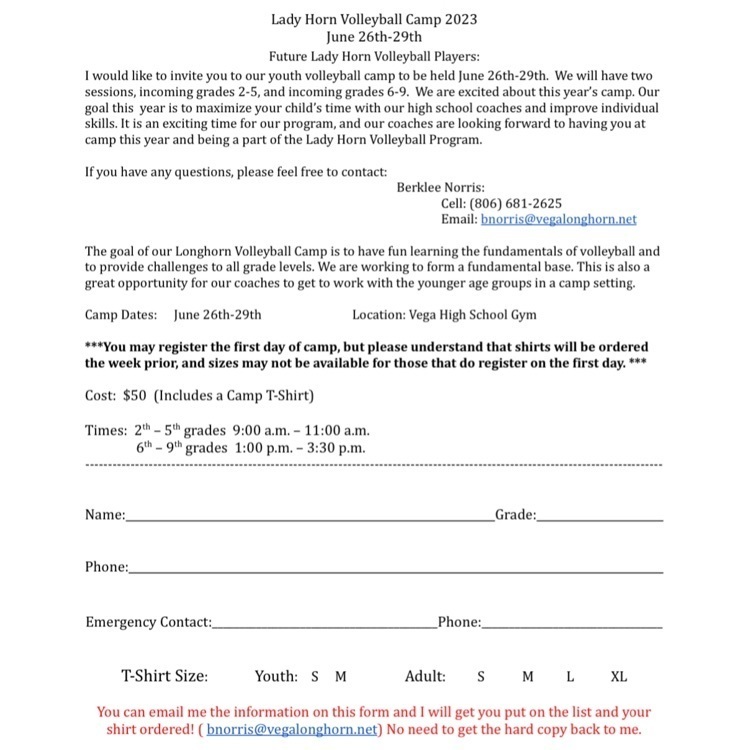 volleyball camp