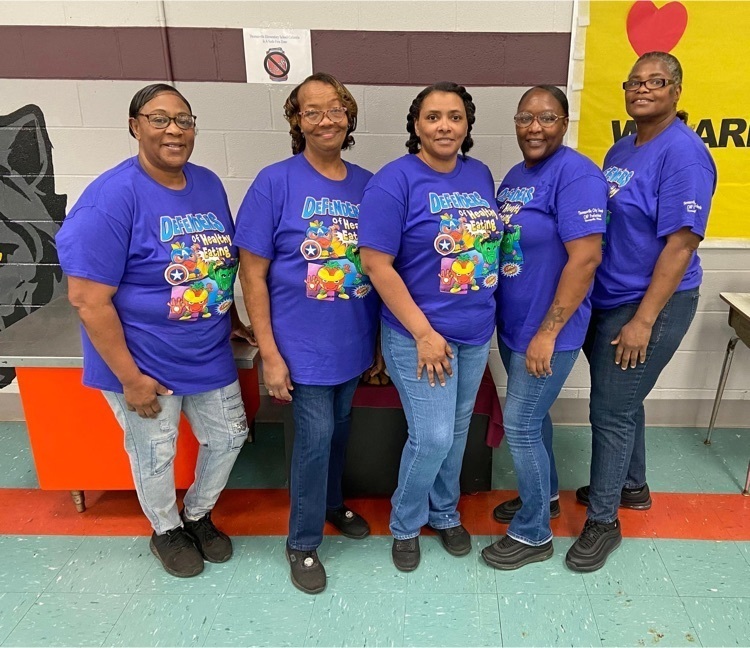 Today, May 5, is School Lunch Hero Day! The Child Nutrition Program (CNP) staff at Thomasville Elementary School includes Jacklyn Grayson, Denise Garner, Katherine Dumas (TES CNP Manager), Angelia Price and Lora Arnold.