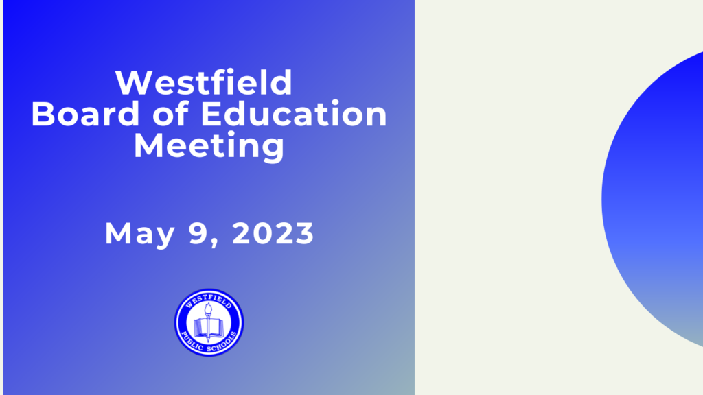 Graphic noting BOE meeting on May 9, 2023
