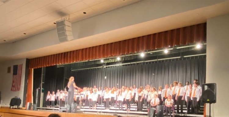 NAHS chorus performing