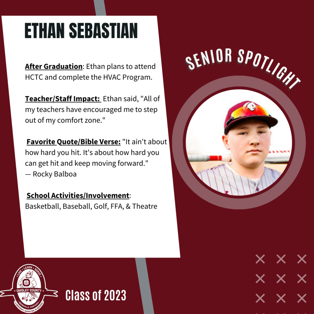 Senior Spotlight-Ethan Sebastian