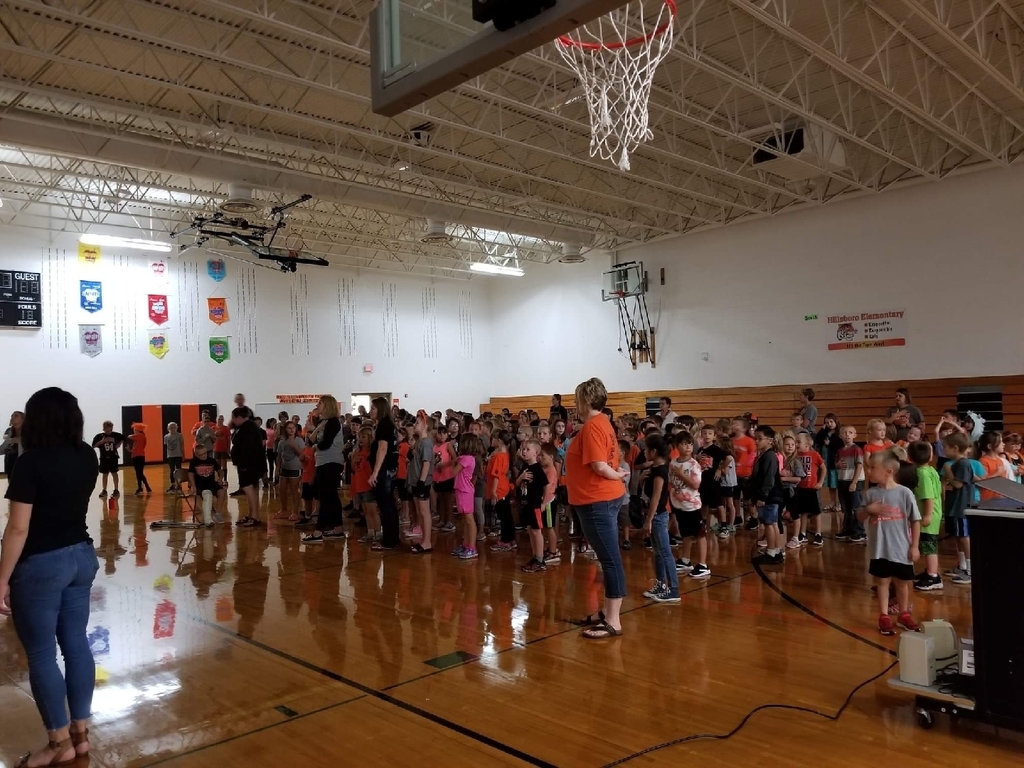 The first all school elementary meeting was a success!