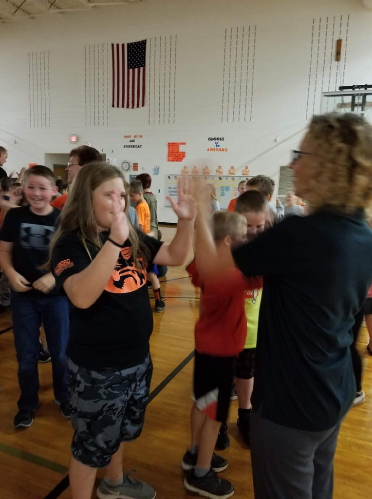 The first all school elementary meeting was a success!
